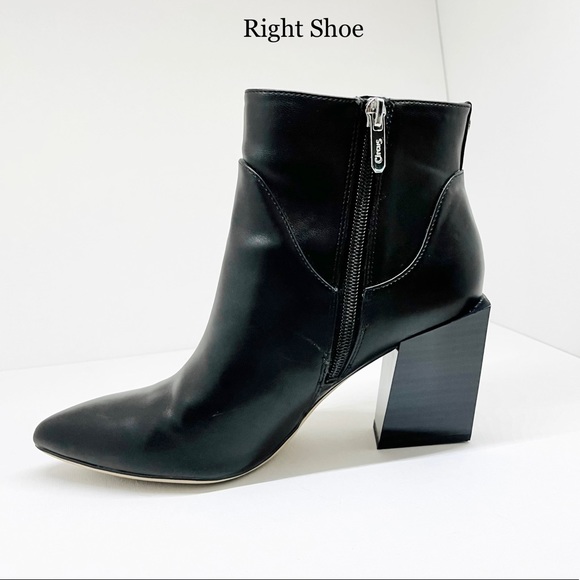 CIRCUS BY SAM EDELMAN — WOMENS ANKLE BOOTS FAUX LEATHER BLOCK HEEL, BLACK, US 7 - Picture 6 of 10